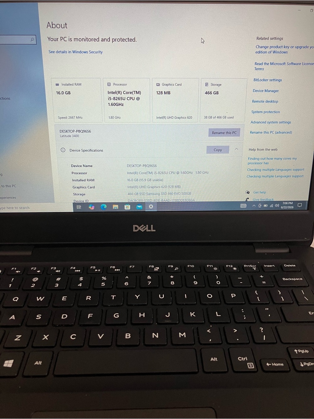 Dell Latitude 14" Laptop Core i5 16GB RAM 512GB SSD & New Windows 11 Pro Retail